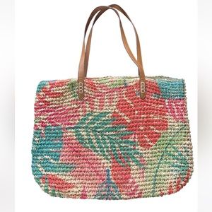 INC International Concepts Straw Tote - Like New, no sign of wear and te…